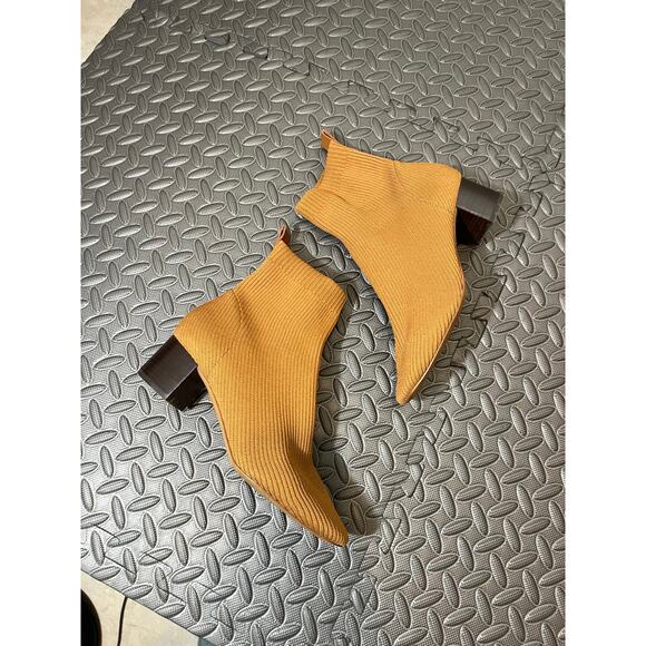 EVERLANE The Day Glove Ribbed Round Toe Pull On Sock Boot Toffee Size 10 - Picture 3 of 10